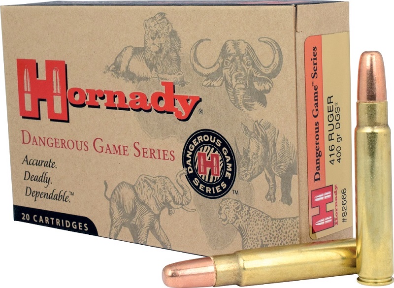 BOITE DE 20 CARTOUCHES HORNADY 416 RUGER 400 GR DGS 82666