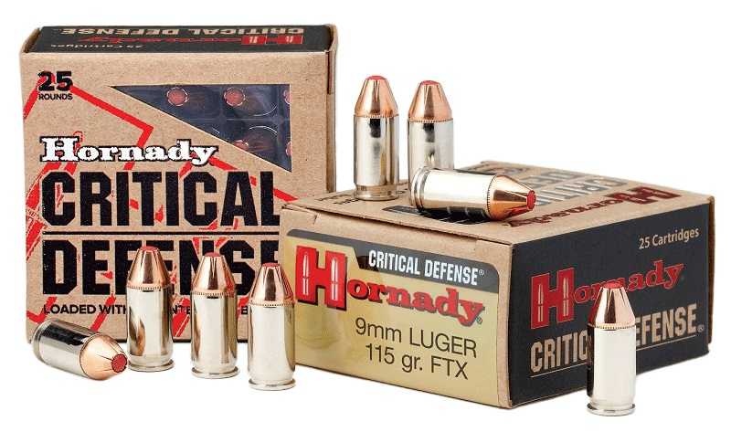 BOITE DE 25 CARTOUCHES HORNADY 9MM LUGER 115 GR FTX CD 90250*