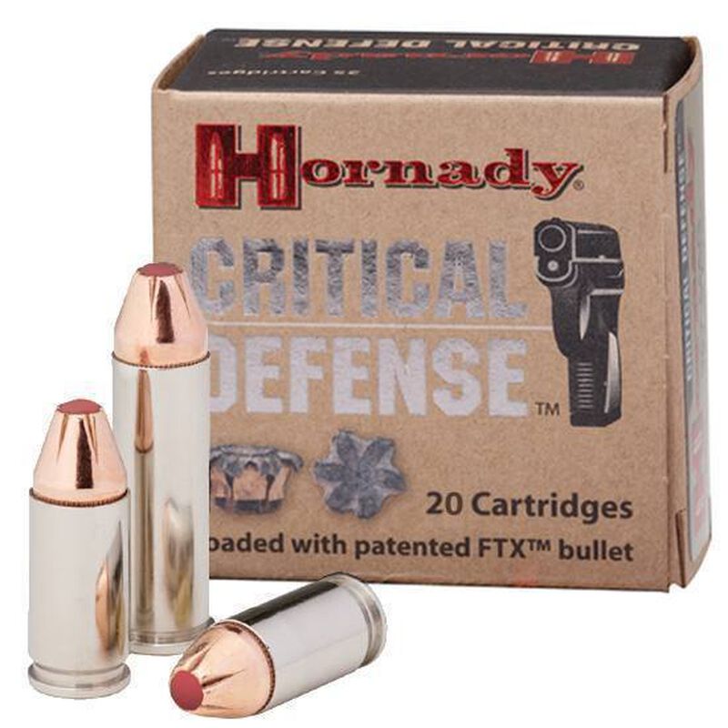 BOITE DE 20 CARTOUCHES HORNADY 45 AUTO 185 GR FTX CD 90900*