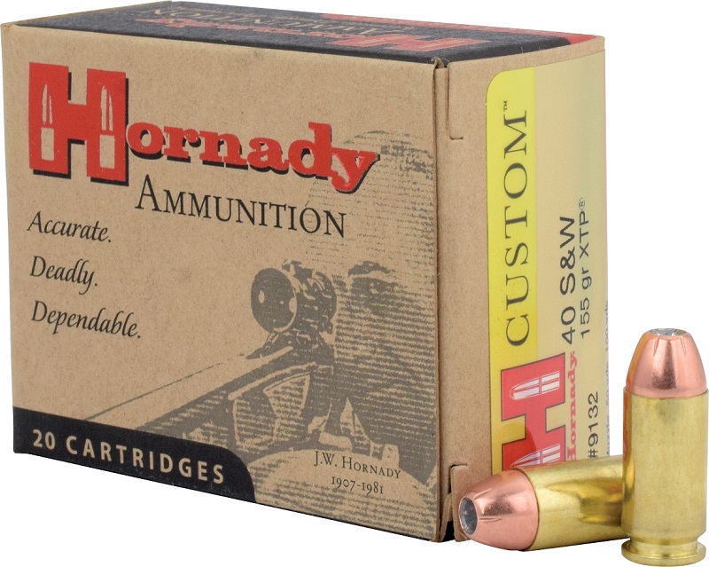 BOITE DE 20 CARTOUCHES HORNADY 40 SW 155 GR JHP XTP 9132*