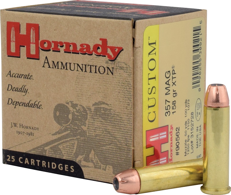 BOITE DE 25 CARTOUCHES HORNADY 357 MAG 158 GR XTP 90562*