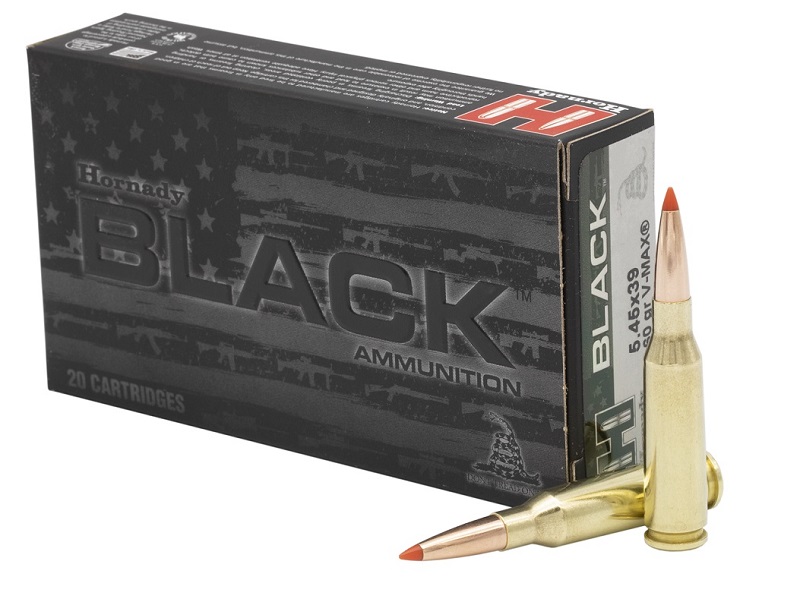 BOITE DE 20 CARTOUCHES HORNADY 5.45×39 60GRS V-MAX BLACK 81247*