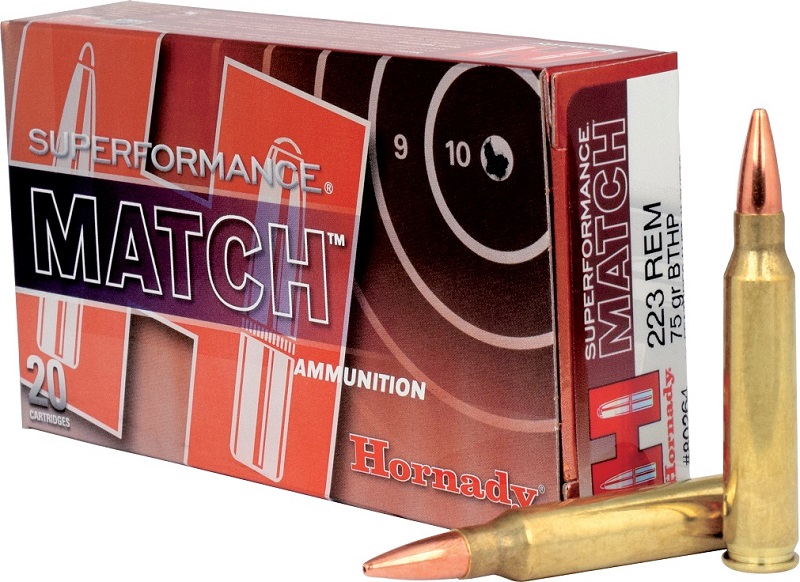 BOITE DE 20 CARTOUCHES HORNADY 223 REM 75 GR BTHP SPF 80264*