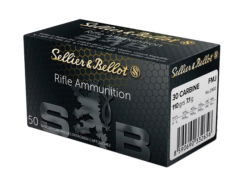 CARTOUCHES SB 30 CARBINE FMJ 7.1g X50+