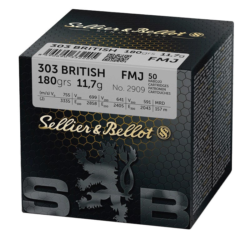 CARTOUCHES SB 303 BRITISH FMJ 11,7GR VRAC X50+